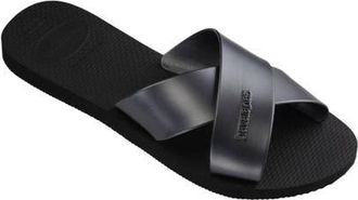 Havaianas Aqua Slide Sandal in Black at Nordstrom, Size 11