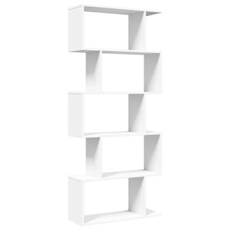 vidaXL Vidaxl - Librer&iacute;a Divisor 5 Niveles Madera Ingenier&iacute;a Blanco 70x24x161cm