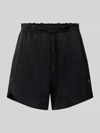 HUGO BOSS Loose Fit Shorts mit Label-Applikation Modell HERMIONE-1 in Black, Gr&ouml;&szlig;e 34