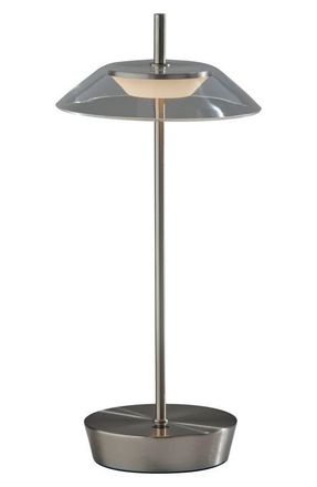 Adesso AKO LED Cordless Table Lamp in Steel at Nordstrom