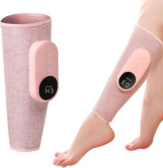 No Brand Masajeador De Pantorrillas Individual, Masajeador Neum&aacute;tico El&eacute;ctrico De Ondas De Aire, Masajeador De Piernas Multifuncional (rosa)