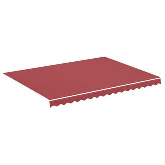 vidaXL Tela De Repuesto Para Toldo Rojo Burdeos 4x3 M Vidaxl