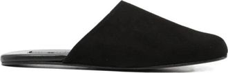 Maneb&igrave; Su&egrave;de Leren Pantoffels - Dames - Slip ons - Zwart - 37 EU - Su&egrave;de - Schoenen