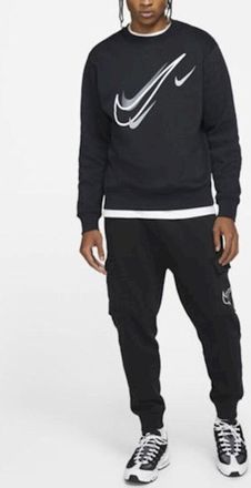 Nike Mens Black Court Fleece Tracksuit - Size X-Large