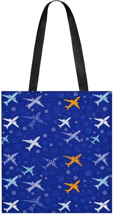 Generic Plane Aircraft Airplane Jet Tote Bag for Women Men Shoulder Bags Purses Pouch Handbags