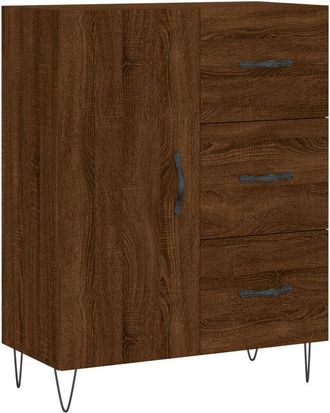 vidaXL Vidaxl - Aparador de madera de ingeniería marrón roble 69,5x34x90 cm