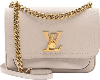 Louis Vuitton Beige Calfskin Lockme Tender Pm (Authentic Pre-Loved)