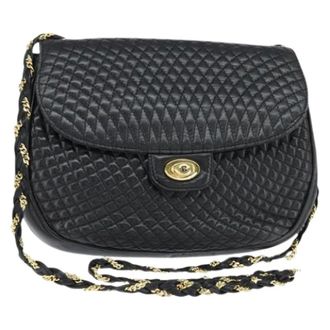 Bally Pre-owned Cross Body Bags, female, Black, Size: ONE SIZE Pre-owned Leather Shoulder Bag