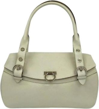 Ferragamo Pre-owned Handbags, female, White, Size: ONE SIZE Pre-owned Handbag