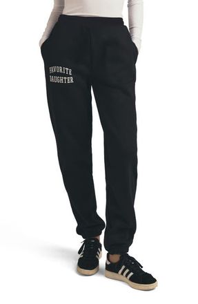 Favorite Daughter The Collegiate Joggers in Black at Nordstrom, Size X-Small