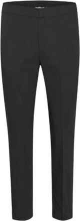 Inwear Zellaiw Flat Pant Penbukser - Dames - Slim Fit Broeken - Zwart - XS - Katoen - Broeken