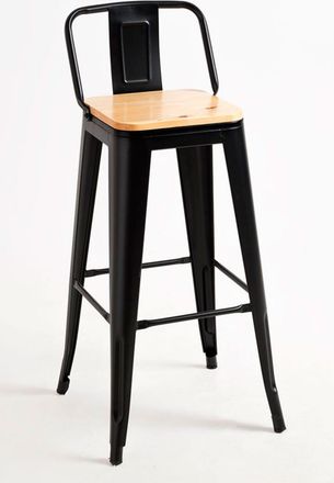 Regalos Miguel Pack 6 Taburetes color negro en acero reforzado