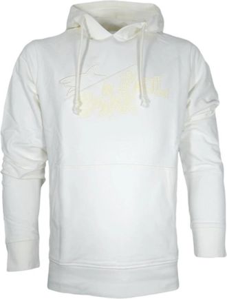 Paul & Shark Sportieve Hoodie met Logo in Reli&euml;f - Heren - Hoodies - Wit - L - Katoen - Hoodies & sweatvesten