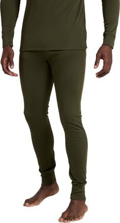 Mountain Warehouse Talus Mens Thermal Baselayer Trousers - Lightweight & Breathable Pants - for Camping, Hiking & Outdoors Khaki 4XL
