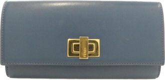 Fendi Leather Long Wallet (Bi-Fold) (Pre-Owned)