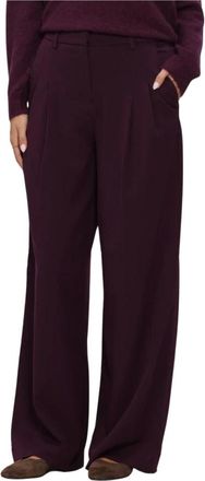 Moss Copenhagen Henrika HW Pants - Dames - Broeken - Paars - Maat: XL Viscose