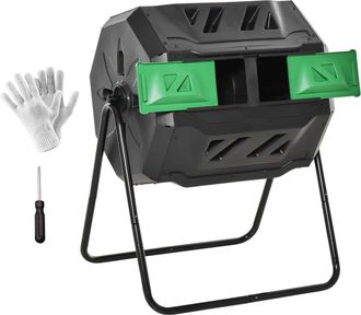 OEM Compostador Giratorio 160l Con Sistema De Ventilaci&oacute;n Y Patas De Acero Para Compostaje De Residuos Org&aacute;nicos 71x65x96 Cm