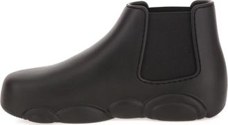 Moschino Teddy PVC Boot - Heren - Chelseaboots - Zwart - 43 EU - Schoenen