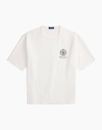 Polo Ralph Lauren Mens Polo Ralph Lauren Embroidered Knit T-Shirt 002 White - Size: 42