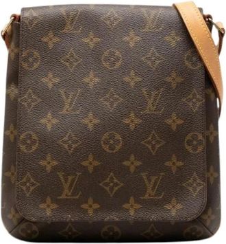 Louis Vuitton Pre-owned Musette Salsa Monogram Schoudertas - Dames - Vintage Schoudertas - Bruin - ONE Size - Leer - Vintage