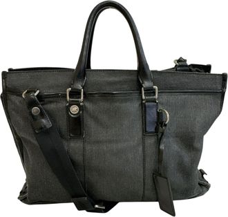 Hunting World Canvas Briefcase Shoulder Bag (Pre-Owned)
