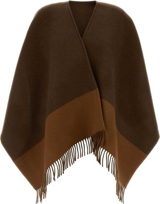 Gucci Brown Color Block V Neck Sweater