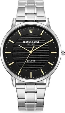 Kenneth Cole Diamond Quartz Black Dial Mens Watch KCWGG2271406
