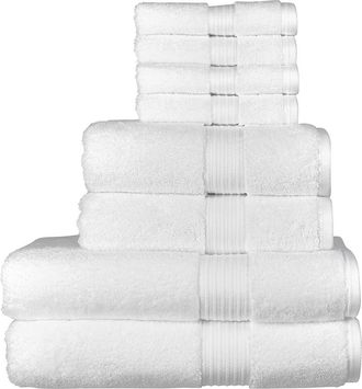 Christy Supreme Hygro Luxury 100% Supima Cotton 8 Piece Towel Set in White at Nordstrom