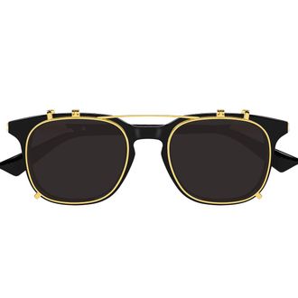 Bottega Veneta Sunglasses Bv1429 S 001 Black/Clear With Clip Men