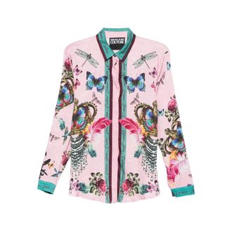 Versace Jeans Couture Donna, Camicette, Multicolore, M, new