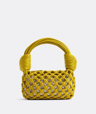 Bottega Veneta Double Knot - Yellow - Woman - 100% Lambskin