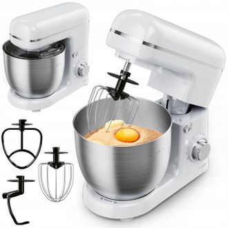 OEM Elegante Procesador De Alimentos Grande Silvercrest Skm 600 C2 De 600 W En Color Blanco + Accesorios