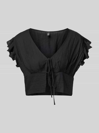 Only Relaxed Fit Top aus Viskose-Mix Modell ZEVEN in Black, Gr&ouml;&szlig;e XS