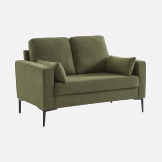 Sweeek Sof&aacute; De Pana Con Patas De Metal, 2 Plazas