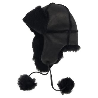 Paul Smith Pre-owned Womens Trapper Hat in Black Sheepskin - One Size