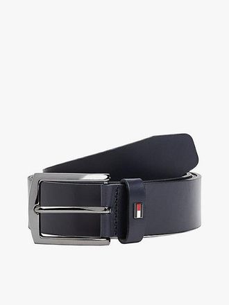 Tommy Hilfiger Denton Enamel Flag Leather Belt
