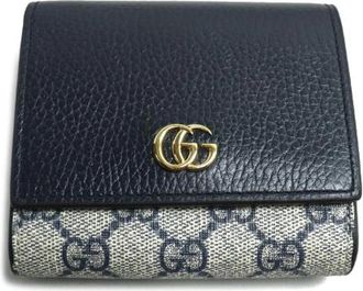 Gucci Pre-owned Wallets, female, Blue, Size: ONE SIZE Pre-owned Canvas wallets