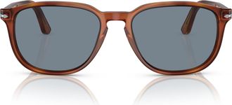 Persol Brown 0po3019s Translucent Acetate Square Sunglasses