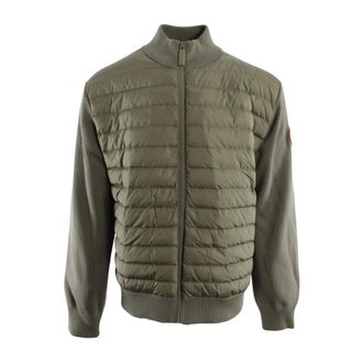 Canada Goose Winter Jackets, male, Green, Size: 2XL HyBridge Knit Jacket