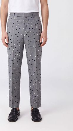 Paul Smith Slim Fit Polka Dot Wool Tailored Trousers