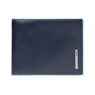 Piquadro Wallets & Cardholders, male, Blue, ONE SIZE, Blue Square Wallet Business Style