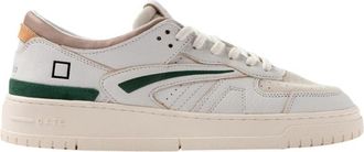 D.A.T.E. Torneo Sneakers - Heren - Sneakers - Wit - 43 EU - Katoen - Schoenen
