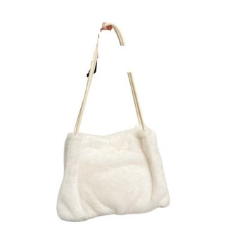 Generic Womens Plush Bags Plush Bag Crossbody Fashion N Edition Casual Shoulder Tote Single(White)