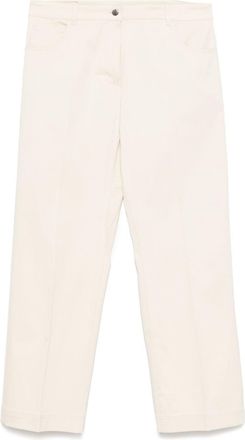 Moncler cotton gabardine trousers - Neutrals