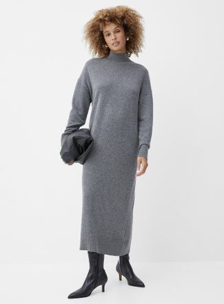 Contemporaine Womens Wool and cashmere maxi dress