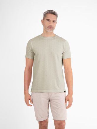 Lerros T-Shirt LERROS LERROS Piqu&eacute;-T-Shirt f&uuml;r Herren, Herren, Gr. M, weiss (broken wei&szlig;), 100% Baumwolle, Rundhals, Shirts T-Shirt