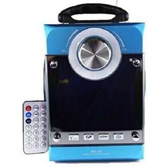 Trade Shop Trade Shop - Speaker Multimediale Ms-35 Cassa Portatile Radio Fm Mp3 Usb Sd Aux Display Led