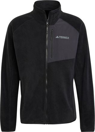 adidas Mens Mt Fleece Jkt in Black - Size X-Large
