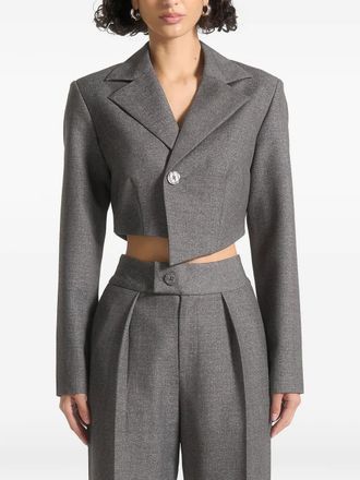 Mani&egrave;re De Voir Blazer Dina crop asimmetrico - Grigio