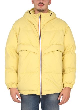 K-Way Yellow Quilted Hood Jackets